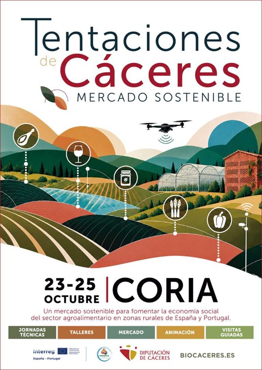 Cartel Mercado Tentaciones de Cáceres