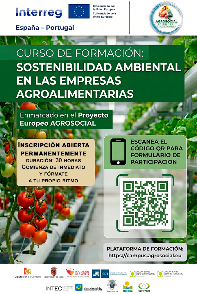 Cartel curso Sostenibilidad Ambiental en las Empresas Agroalimentarias